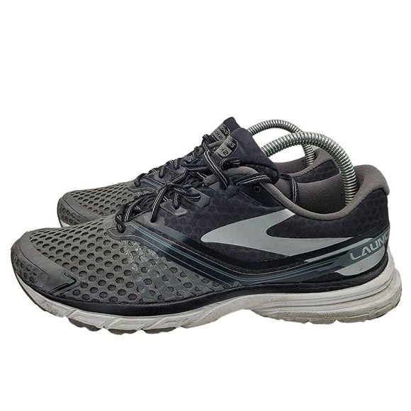 Brooks Launch 2 Mens 8 Running Training Shoes 1101881 D002 Gray Black - Picture 5 of 12